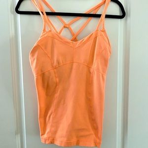 Lululemon Orange Workout Top